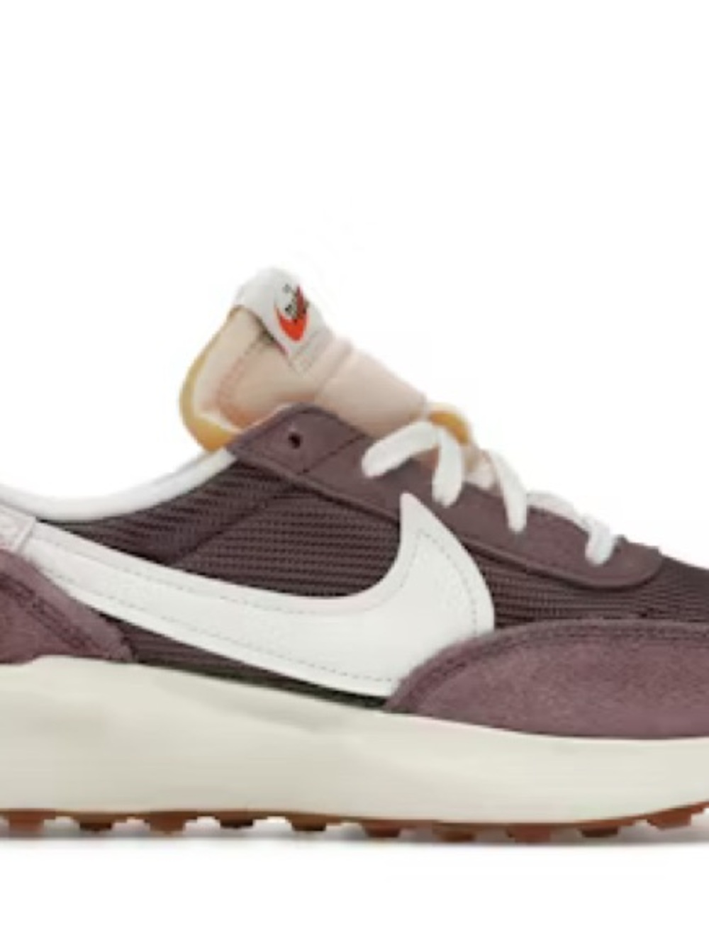 Nike Runner in Plum and White with Gum Outsole